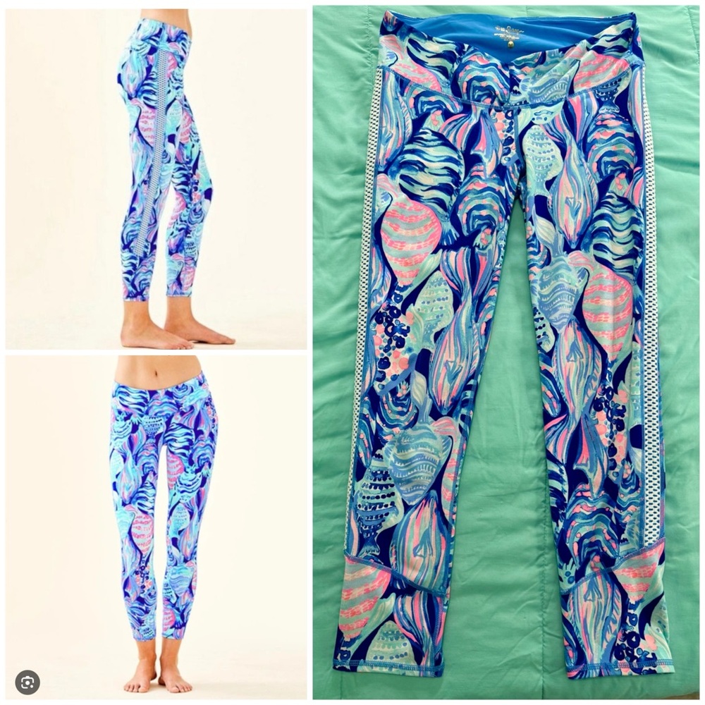 Lilly Pulitzer Luxletic Weekender 24” low rise leggings UPF 50 Tamara Scale Up